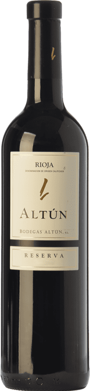 14,95 € 免费送货 | 红酒 Altún 预订 D.O.Ca. Rioja 拉里奥哈 西班牙 Tempranillo 瓶子 75 cl
