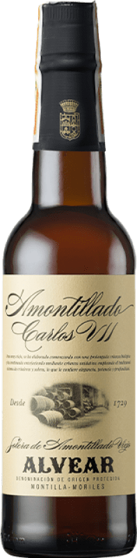 66,95 € Envoi gratuit | Vin Fortifié Alvear Carlos VII Amontillado D.O. Montilla-Moriles Andalousie Espagne Pedro Ximénez Demi-Bouteille 37 cl