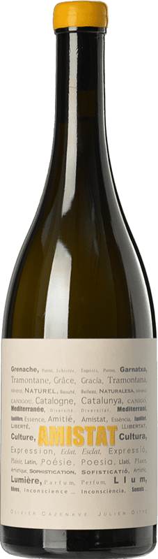 25,95 € Kostenloser Versand | Weißwein Amistat Blanc Frankreich Grenache Weiß, Grenache Grau, Macabeo Flasche 75 cl