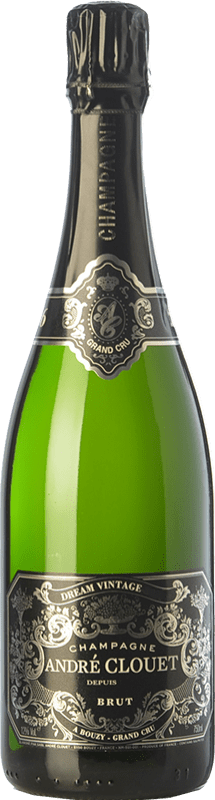 95,95 € 免费送货 | 白起泡酒 André Clouet Dream Vintage Grand Cru A.O.C. Champagne 香槟酒 法国 Chardonnay 瓶子 75 cl