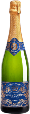 89,95 € 免费送货 | 白起泡酒 André Clouet Grand Cru 大储备 A.O.C. Champagne 香槟酒 法国 Pinot Black 瓶子 Magnum 1,5 L