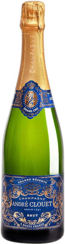 85,95 € Kostenloser Versand | Weißer Sekt André Clouet Grand Cru Große Reserve A.O.C. Champagne Champagner Frankreich Spätburgunder Magnum-Flasche 1,5 L