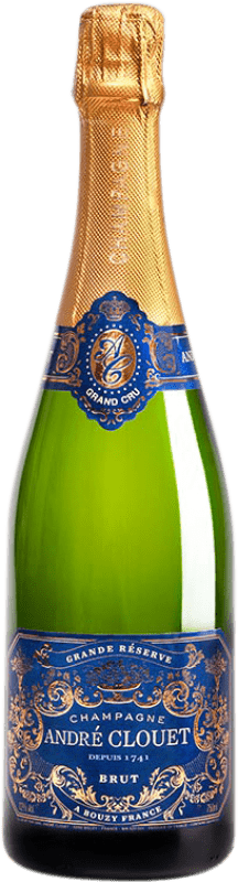 85,95 € 免费送货 | 白起泡酒 André Clouet Grand Cru 特级珍藏 A.O.C. Champagne 香槟酒 法国 Pinot Noir — 黑皮诺 大瓶 — Magnum 1,5 L