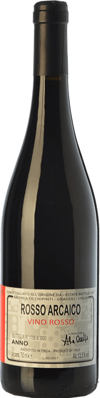 19,95 € Free Shipping | Red wine Andrea Occhipinti Rosso Arcaico I.G.T. Lazio Lazio Italy Grenache Tintorera, Aleático Bottle 75 cl