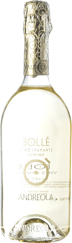 8,95 € Kostenloser Versand | Weißer Sekt Andreola Bollé Brut D.O.C. Prosecco Venetien Italien Glera Flasche 75 cl