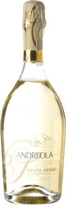 19,95 € Envío gratis | Espumoso Blanco Andreola Sesto Senso Seco Superiore — Superior D.O.C.G. Prosecco di Conegliano-Valdobbiadene Treviso Italia Glera, Bianchetta, Perera 75 cl