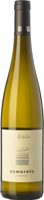 16,95 € Бесплатная доставка | Белое вино Andriano Somereto D.O.C. Alto Adige Трентино-Альто-Адидже Италия Chardonnay бутылка 75 cl