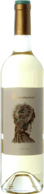 24,95 € Envío gratis | Vino blanco Uvas Felices Fenomenal D.O. Rueda Castilla y León España Viura, Verdejo Botella Magnum 1,5 L