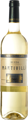 10,95 € Envío gratis | Vino blanco Ángel Lorenzo Cachazo Martivillí D.O. Rueda Castilla y León España Sauvignon Blanca Botella 75 cl