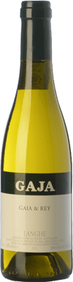 113,95 € Kostenloser Versand | Weißwein Gaja Gaia & Rey D.O.C. Langhe Piemont Italien Chardonnay Halbflasche 37 cl