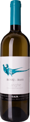 114,95 € Envío gratis | Vino blanco Gaja Rossj-Bass D.O.C. Langhe Piemonte Italia Chardonnay Botella 75 cl