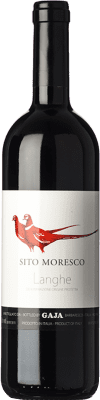 83,95 € Kostenloser Versand | Rotwein Gaja Sito Moresco D.O.C. Langhe Piemont Italien Merlot, Nebbiolo, Barbera Flasche 75 cl