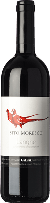 51,95 € Free Shipping | Red wine Gaja Sito Moresco D.O.C. Langhe Piemonte Italy Merlot, Nebbiolo, Barbera Bottle 75 cl