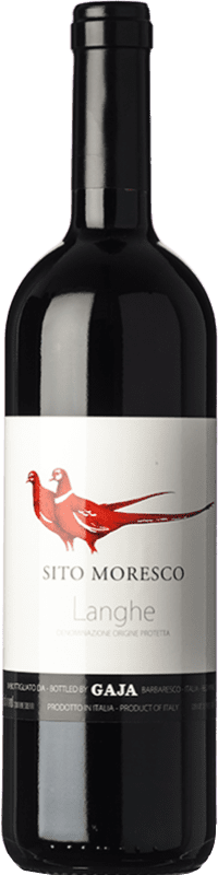 85,95 € Kostenloser Versand | Rotwein Gaja Sito Moresco D.O.C. Langhe Piemont Italien Merlot, Nebbiolo, Barbera Flasche 75 cl