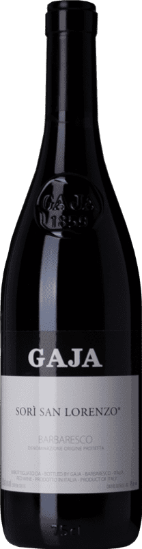 668,95 € Free Shipping | Red wine Gaja Sorì San Lorenzo D.O.C.G. Barbaresco Piemonte Italy Nebbiolo Bottle 75 cl