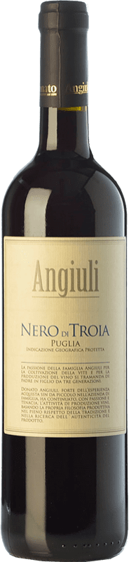11,95 € Kostenloser Versand | Rotwein Angiuli I.G.T. Puglia Apulien Italien Nero di Troia Flasche 75 cl
