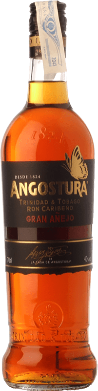 26,95 € 免费送货 | 朗姆酒 Angostura Gran Añejo 特立尼达和多巴哥 瓶子 70 cl