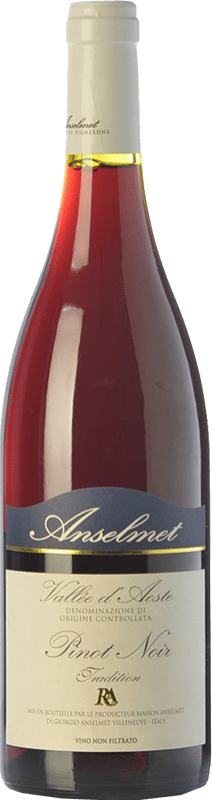 33,95 € Бесплатная доставка | Красное вино Anselmet Pinot Nero D.O.C. Valle d'Aosta Валле д'Аоста Италия Pinot Black бутылка 75 cl