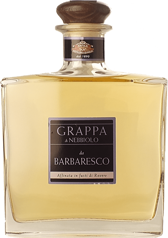 62,95 € Free Shipping | Grappa Quaglia Barbaresco I.G.T. Grappa Piemontese Piemonte Italy Medium Bottle 50 cl