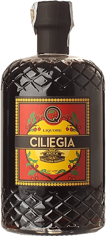 34,95 € Kostenloser Versand | Liköre Quaglia Liquore di Ciliegia Piemont Italien Flasche 70 cl