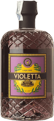 32,95 € Kostenloser Versand | Kräuterlikör Quaglia Liquore di Violetta Piemont Italien Flasche 70 cl