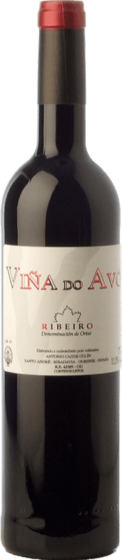 9,95 € Free Shipping | Red wine Cajide Gulín Viña do Avó Joven D.O. Ribeiro Galicia Spain Grenache, Mencía, Sousón, Caíño Black, Brancellao Bottle 75 cl