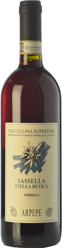 66,95 € 免费送货 | 红酒 Ar.Pe.Pe. Sassella Stella Retica D.O.C.G. Valtellina Superiore 伦巴第 意大利 Nebbiolo 瓶子 75 cl