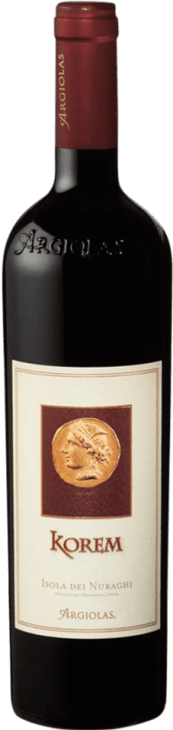 39,95 € Free Shipping | Red wine Argiolas Korem I.G.T. Isola dei Nuraghi Sardegna Italy Carignan, Bobal, Cannonau Bottle 75 cl