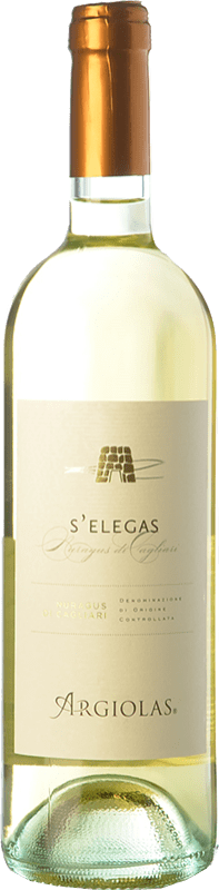 13,95 € Бесплатная доставка | Белое вино Argiolas S'Elegas D.O.C. Nuragus di Cagliari Sardegna Италия Nuragus бутылка 75 cl