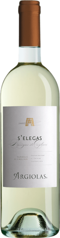 13,95 € Envio grátis | Vinho branco Argiolas S'Elegas D.O.C. Nuragus di Cagliari Sardenha Itália Nuragus Garrafa 75 cl