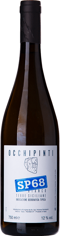 17,95 € Free Shipping | White wine Arianna Occhipinti SP68 Bianco I.G.T. Terre Siciliane Sicily Italy Muscat of Alexandria, Albanello Bottle 75 cl