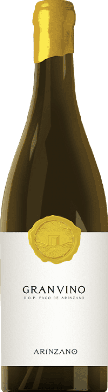 114,95 € 免费送货 | 白酒 Arínzano Gran Vino 岁 D.O.P. Vino de Pago Señorío de Arínzano 纳瓦拉 西班牙 Chardonnay 瓶子 75 cl