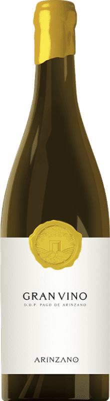 107,95 € Free Shipping | White wine Arínzano Gran Vino Aged D.O.P. Vino de Pago de Arínzano Navarre Spain Chardonnay Bottle 75 cl
