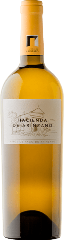 18,95 € Envio grátis | Vinho branco Arínzano Hacienda Crianza D.O.P. Vino de Pago de Arínzano Navarra Espanha Chardonnay Garrafa 75 cl