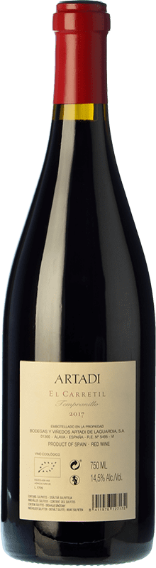 192,95 € Free Shipping | Red wine Artadi El Carretil Crianza Spain Tempranillo Bottle 75 cl