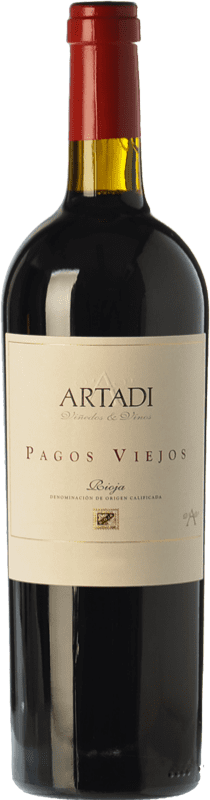 197,95 € Spedizione Gratuita | Vino rosso Artadi Pagos Viejos Crianza D.O.Ca. Rioja La Rioja Spagna Tempranillo Bottiglia 75 cl