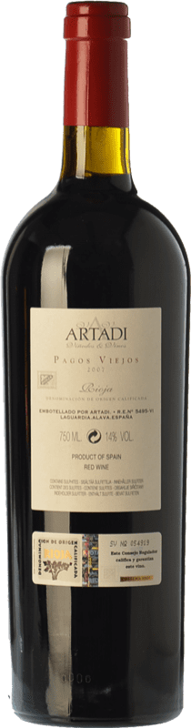 213,95 € Free Shipping | Red wine Artadi Pagos Viejos Crianza D.O.Ca. Rioja The Rioja Spain Tempranillo Bottle 75 cl