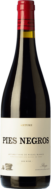 16,95 € Бесплатная доставка | Красное вино Artuke Pies Negros старения D.O.Ca. Rioja Ла-Риоха Испания Tempranillo, Graciano бутылка 75 cl