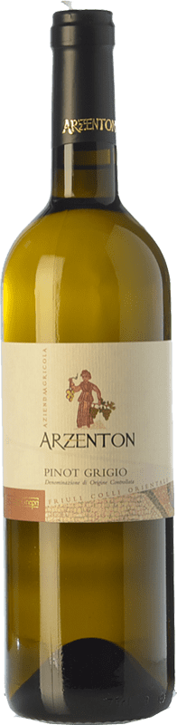 11,95 € Envio grátis | Vinho branco Arzenton D.O.C. Colli Orientali del Friuli Friuli-Venezia Giulia Itália Pinot Cinza Garrafa 75 cl