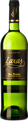9,95 € Envío gratis | Vino blanco As Laxas D.O. Rías Baixas Galicia España Albariño Botella 75 cl
