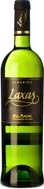 9,95 € Envío gratis | Vino blanco As Laxas D.O. Rías Baixas Galicia España Albariño Botella 75 cl