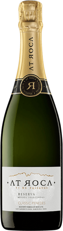 18,95 € Free Shipping | White Sparkling Wine AT Roca Brut Nature Reserve — Aged D.O. Penedès Catalonia Spain Macabeo, Xarel·lo, Parellada 75 cl