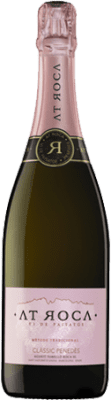 17,95 € 免费送货 | 玫瑰气泡酒 AT Roca Rosat 预订 D.O. Penedès 加泰罗尼亚 西班牙 Monastrell, Macabeo 瓶子 75 cl