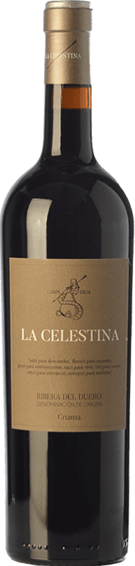 14,95 € Free Shipping | Red wine Atalayas de Golbán La Celestina Aged D.O. Ribera del Duero Castilla y León Spain Tempranillo Bottle 75 cl