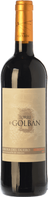 15,95 € 免费送货 | 红酒 Atalayas de Golbán Torre de Golbán 预订 D.O. Ribera del Duero 卡斯蒂利亚莱昂 西班牙 Tempranillo 瓶子 75 cl