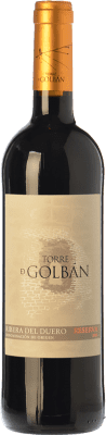16,95 € Envio grátis | Vinho Tinto Atalayas de Golbán Torre de Golbán Reserva D.O. Ribera del Duero Castela e Leão Espanha Tempranillo Eco — Biológico 75 cl