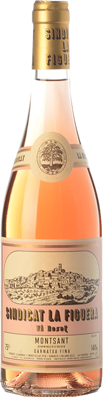 8,95 € Kostenloser Versand | Roséwein Aubacs i Solans Sindicat la Figuera Rosat Jung D.O. Montsant Katalonien Spanien Grenache Flasche 75 cl