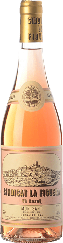 7,95 € Бесплатная доставка | Розовое вино Aubacs i Solans Sindicat la Figuera Rosat Молодой D.O. Montsant Каталония Испания Grenache бутылка 75 cl