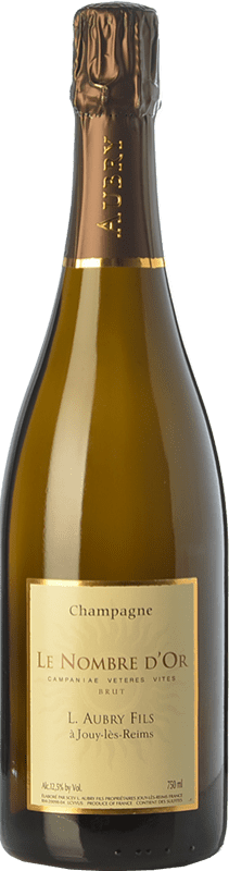 62,95 € Envoi gratuit | Vin Mousseux Blanc Aubry Le Nombre d'Or Brut A.O.C. Champagne Champagne France Chardonnay, Pinot Gris, Petit Meslier Bouteille 75 cl