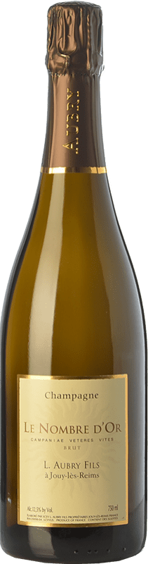 59,95 € Kostenloser Versand | Weißer Sekt Aubry Le Nombre d'Or Brut A.O.C. Champagne Champagner Frankreich Chardonnay, Grauburgunder, Petit Meslier Flasche 75 cl